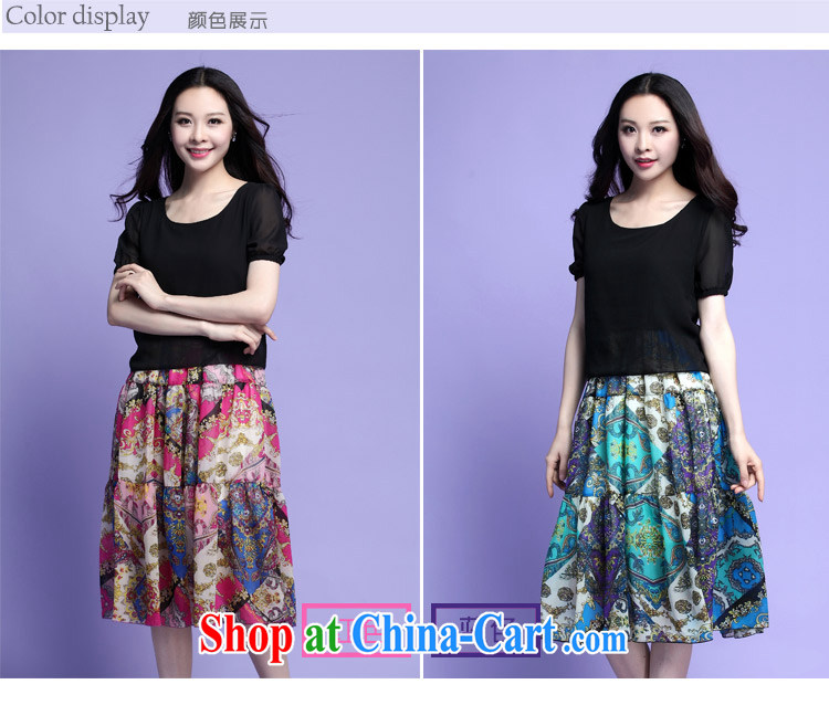 Optimize m Beauty Package Mail Delivery 2015 summer new leave two female temperament graphics thin short-sleeved snow woven dresses bohemian beach long skirt red 3XL pictures, price, brand platters! Elections are good character, the national distribution, so why buy now enjoy more preferential! Health