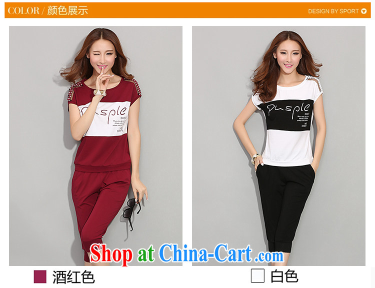 The cultural ornaments 2015 summer new short-sleeved Sport Kits female Leisure package hit color graphics thin round-collar larger female Kit female X 38 wine red XXXL pictures, price, brand platters! Elections are good character, the national distribution, so why buy now enjoy more preferential! Health