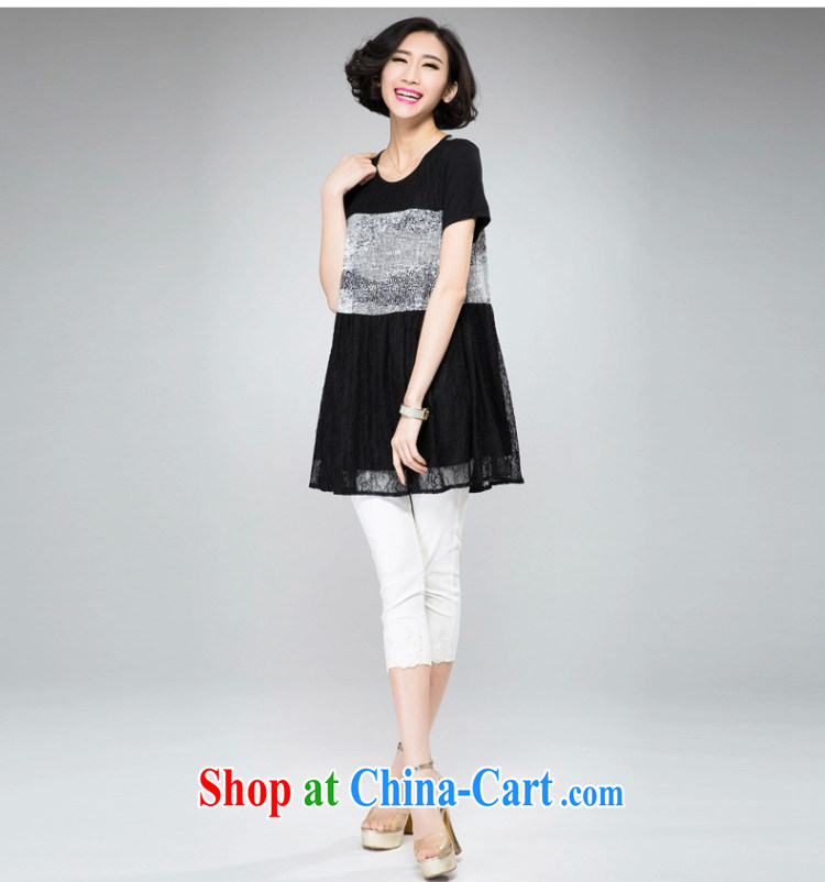 Coffee murmured the Code women's clothing 2015 summer new thick mm stamp duty stitching lace snow spinning the small chopper hem dresses black XXXL pictures, price, brand platters! Elections are good character, the national distribution, so why buy now enjoy more preferential! Health