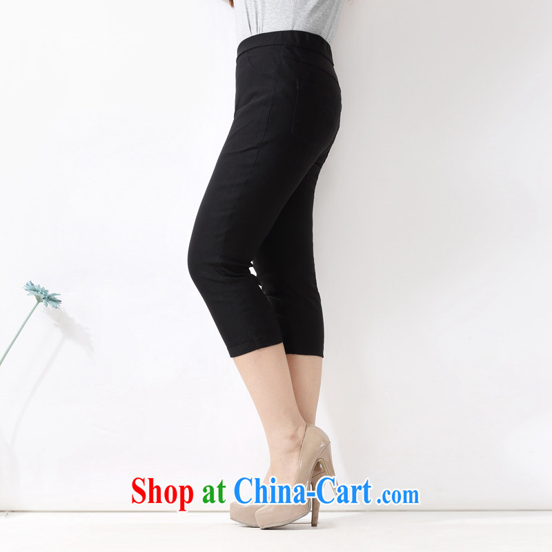 The multi-po 2015 summer new thick MM larger women minimalist 100 ground graphics thin stretch 7 solid pants K 635 red 38, and the multi-po, Miss CHOY So-yuk (CAIDOBLE), online shopping