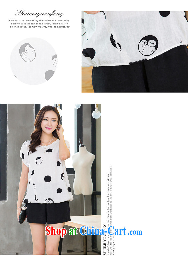 Huan Zhu Ge Ge Ge 2015 and indeed XL female summer Korean version of the new paragraph mm thick loose video thin dot stamp short-sleeved T shirt T-shirt woman X 5260 white 3XL pictures, price, brand platters! Elections are good character, the national distribution, so why buy now enjoy more preferential! Health
