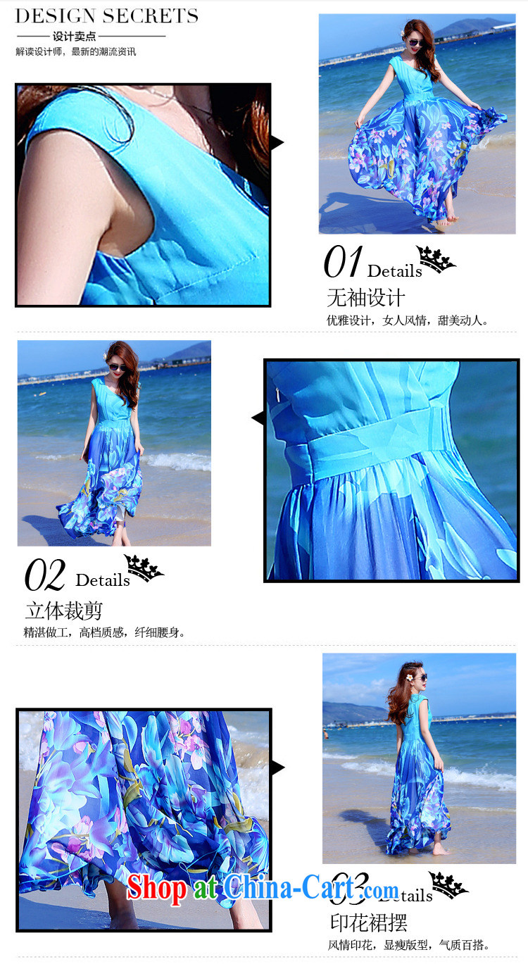 mm thick 2015 summer new Korean fashion stamp the code dress dresses, Long graphics thin beauty Bohemia resort beach skirt long skirt picture color XXXL recommendations 140 - 150 Jack pictures, price, brand platters! Elections are good character, the national distribution, so why buy now enjoy more preferential! Health