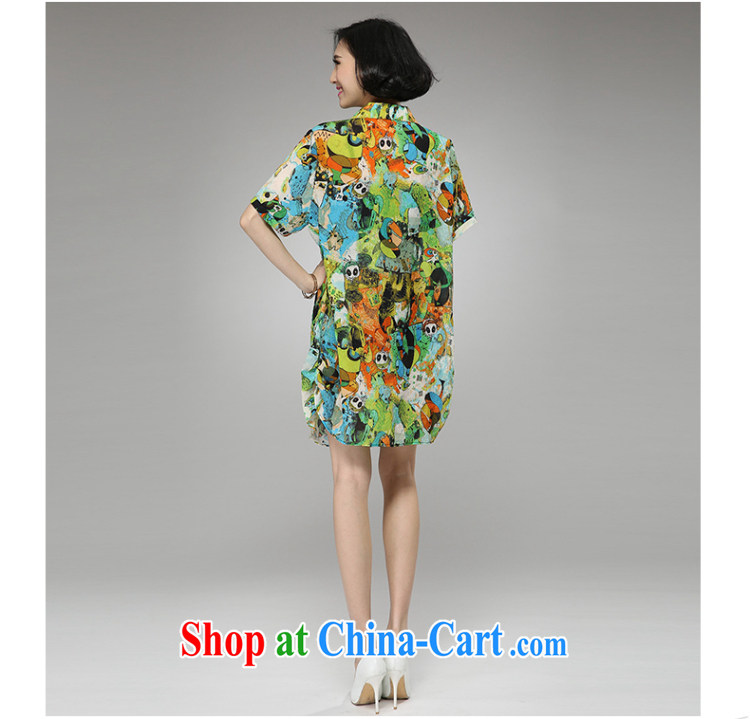 Eternal show 2015 summer mm thick new larger female stylish abstract ideas the hem stamp graphics thin short sleeved T-shirt figure 3XL pictures, price, brand platters! Elections are good character, the national distribution, so why buy now enjoy more preferential! Health