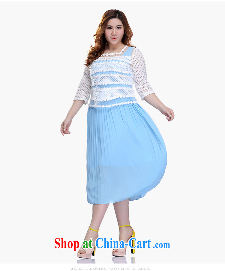 Slim LI Sau 2015 summer new, larger female Two-piece candy color 100 hem Web yarn flowers T-shirt vest skirt two piece dresses Q 6107 black 3 XL pictures, price, brand platters! Elections are good character, the national distribution, so why buy now enjoy more preferential! Health