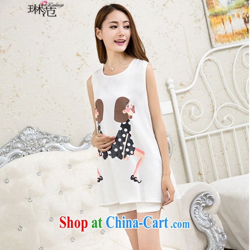 Lin van 2015 new pregnant women with 2015 T-shirt, long, sleeveless dresses Korean pregnant women Trouser press kit 698 large green code XXXL, Lin Fan (Leefanvip), online shopping