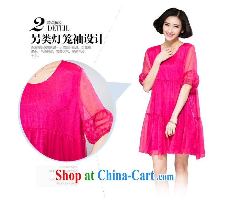 Eternal show 2015 summer mm thick new, larger female loose video thin large A before Lantern sleeve dress black 3 XL pictures, price, brand platters! Elections are good character, the national distribution, so why buy now enjoy more preferential! Health