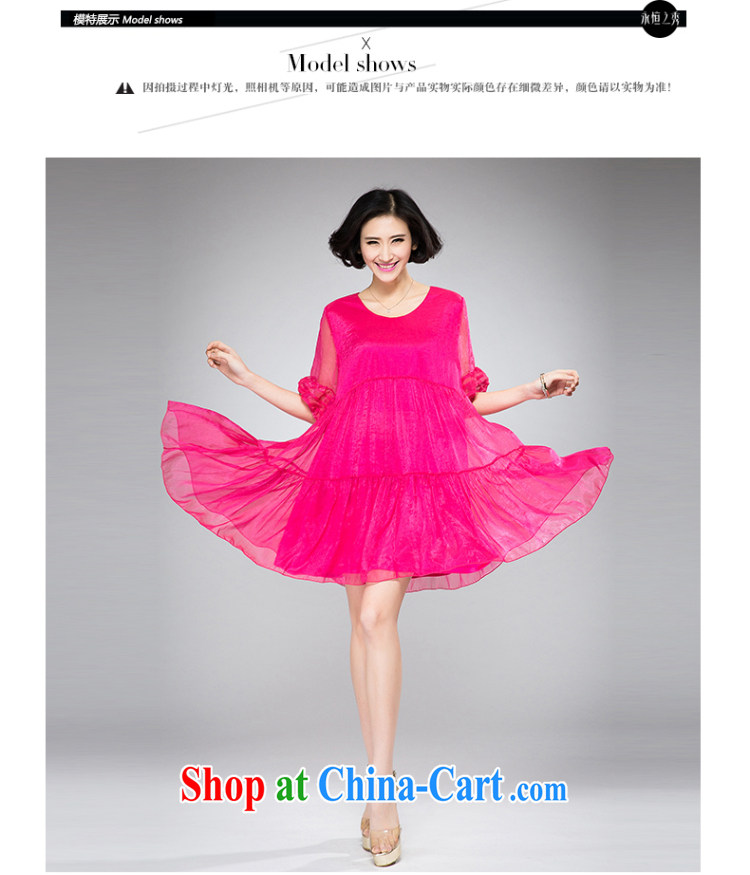 Eternal show 2015 summer mm thick new, larger female loose video thin large A before Lantern sleeve dress black 3 XL pictures, price, brand platters! Elections are good character, the national distribution, so why buy now enjoy more preferential! Health