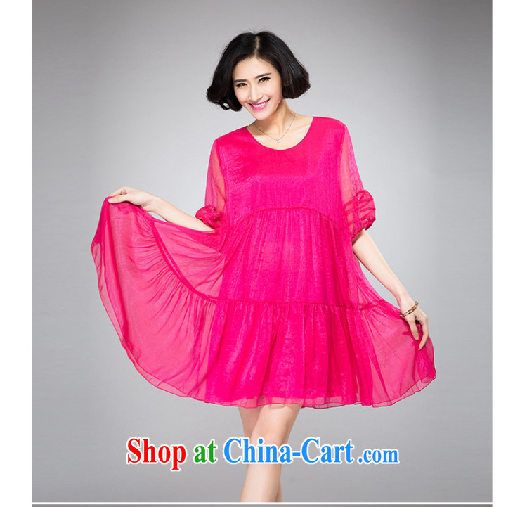 Eternal show 2015 summer mm thick new, larger female loose video thin large A before Lantern sleeve dress black 3 XL pictures, price, brand platters! Elections are good character, the national distribution, so why buy now enjoy more preferential! Health