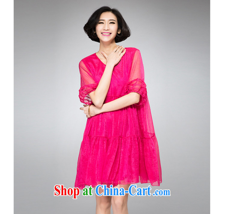 Eternal show 2015 summer mm thick new, larger female loose video thin large A before Lantern sleeve dress black 3 XL pictures, price, brand platters! Elections are good character, the national distribution, so why buy now enjoy more preferential! Health