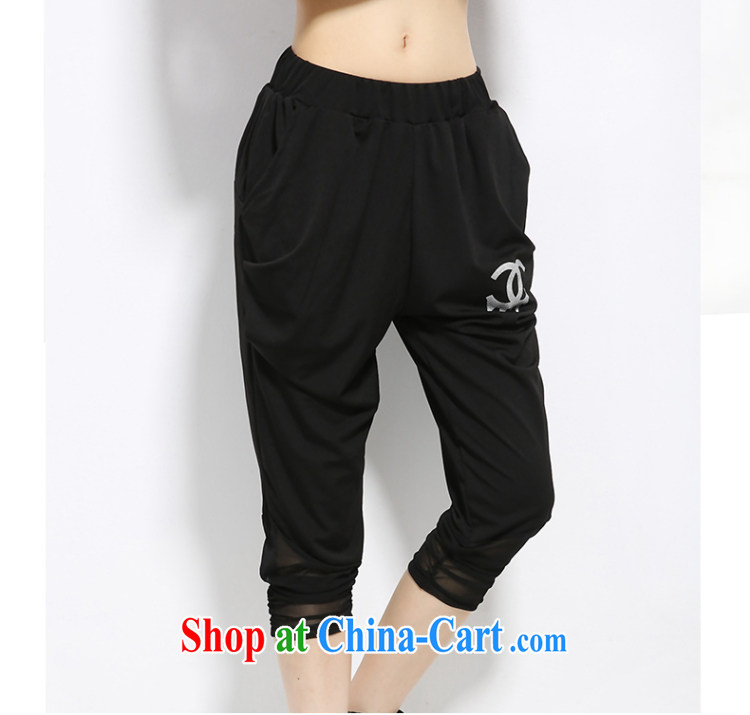 Eternal show the code female 7 pants thick sister 2015 summer new thick mm thick, graphics thin, and indeed increase, Europe and stylish lounge, trouser press black 2 XL pictures, price, brand platters! Elections are good character, the national distribution, so why buy now enjoy more preferential! Health