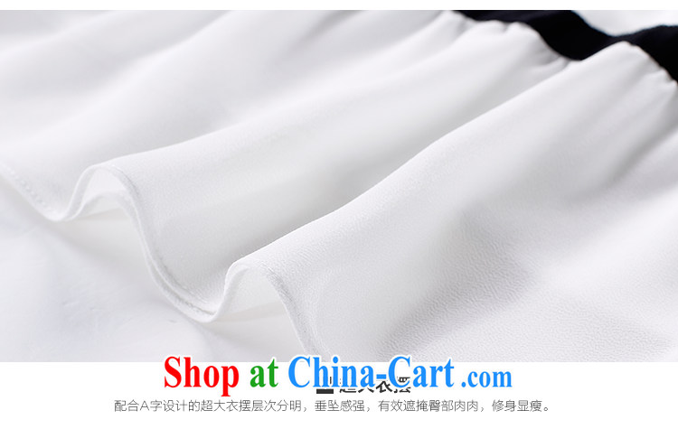 Slim LI Sau 2015 summer new, larger female round-collar sweet horn cuff color collision 100 folds, with the long, snow-woven shirts T-shirt Q 7218 m White 5 XL pictures, price, brand platters! Elections are good character, the national distribution, so why buy now enjoy more preferential! Health