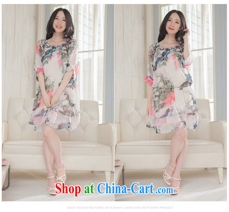 Connie was in the Cayman snow woven dresses summer new female Korean loose the Code, with water and ink stamp skirt pink purple L pictures, price, brand platters! Elections are good character, the national distribution, so why buy now enjoy more preferential! Health