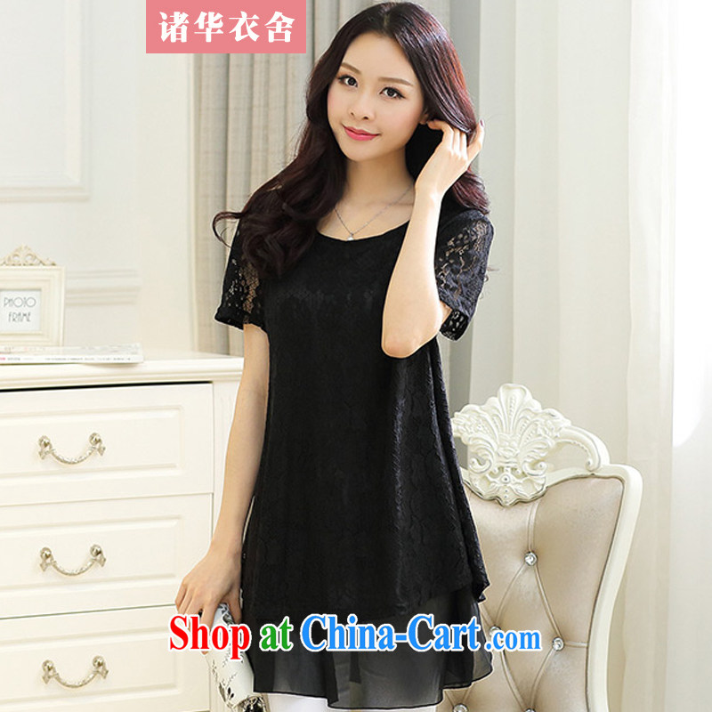 The Chinese clothing and building 2015 new large, lace dress black XXXXL, the Chinese clothing, and, shopping on the Internet
