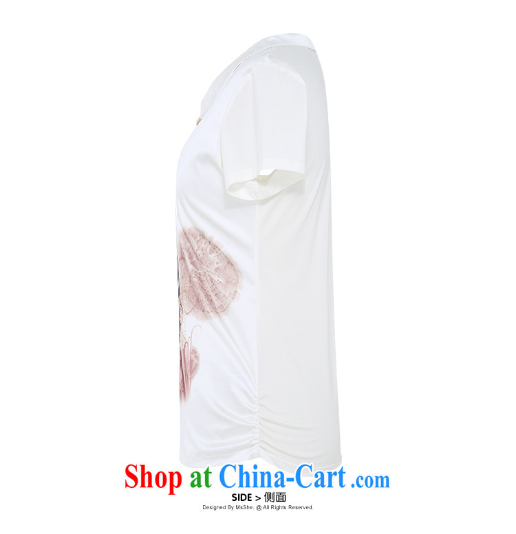 MSSHE XL girls T-shirts 2015 new summer, generation, cotton zebra round-collar stamp T-shirt 4092 white 2XL pictures, price, brand platters! Elections are good character, the national distribution, so why buy now enjoy more preferential! Health
