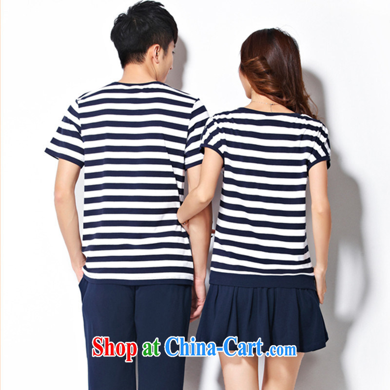 Blue Fox new Summer Campaign Kit men and women with short-sleeved shorts streaks couples with casual wear two-piece basketball uniforms, uniform blue 3 XL men, blue Fox (Lancaihu), online shopping