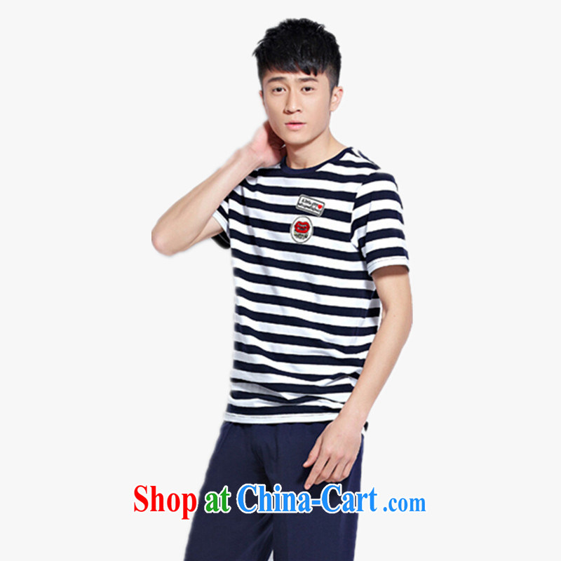 Blue Fox new Summer Campaign Kit men and women with short-sleeved shorts streaks couples with casual wear two-piece basketball uniforms, uniform blue 3 XL men, blue Fox (Lancaihu), online shopping
