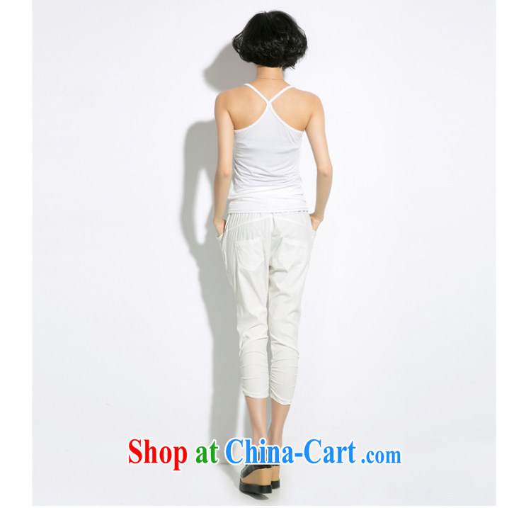 Eternal show the fat increase, female solid shirt small vest thick mm thick summer, video thin new FAT sister, generation, cotton short ground 100 breathable small vest white 4 XL pictures, price, brand platters! Elections are good character, the national distribution, so why buy now enjoy more preferential! Health