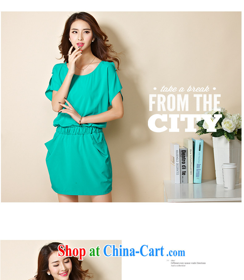 In short light 2015 summer new women with larger female bat sleeves-waist dress short-sleeved snow woven dresses 1209 black XXXL pictures, price, brand platters! Elections are good character, the national distribution, so why buy now enjoy more preferential! Health