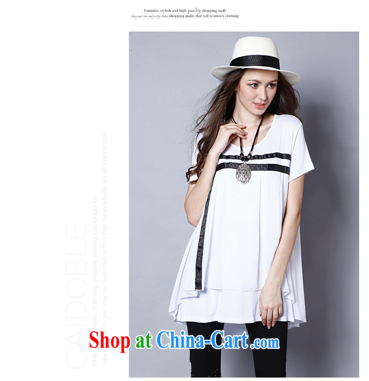 Connie's dream in Europe and America, the female summer is the increased emphasis on mm long loose short-sleeve T-shirt women T-shirt J 119 white XXXXXL pictures, price, brand platters! Elections are good character, the national distribution, so why buy now enjoy more preferential! Health