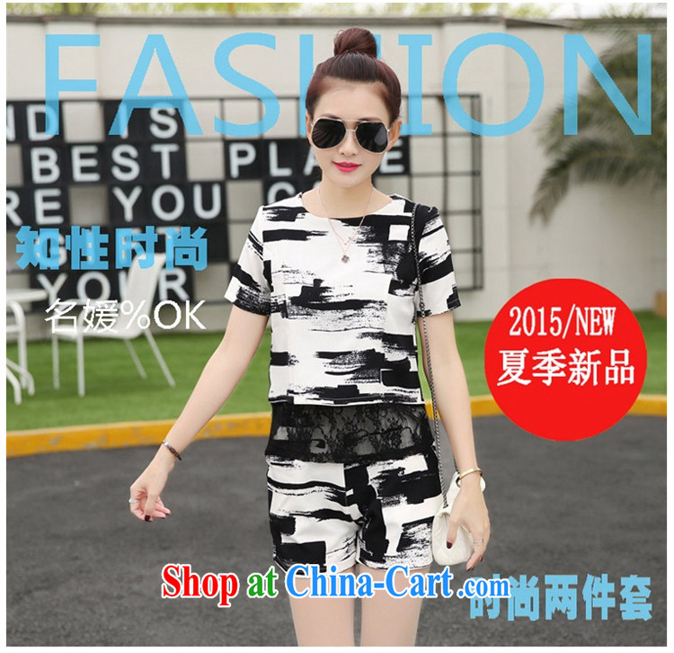 Kyung-jae-hyung 2015 summer new Korean American style bar the Code women mm thick short-sleeved lace snow woven T-shirts and indeed graphics thin package girls 273 black and white streaks XXXL (155 - 168 ) jack pictures, price, brand platters! Elections are good character, the national distribution, so why buy now enjoy more preferential! Health