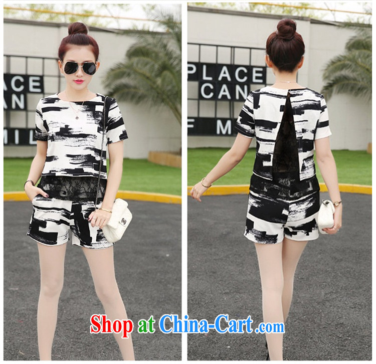 Kyung-jae-hyung 2015 summer new Korean American style bar the Code women mm thick short-sleeved lace snow woven T-shirts and indeed graphics thin package girls 273 black and white streaks XXXL (155 - 168 ) jack pictures, price, brand platters! Elections are good character, the national distribution, so why buy now enjoy more preferential! Health