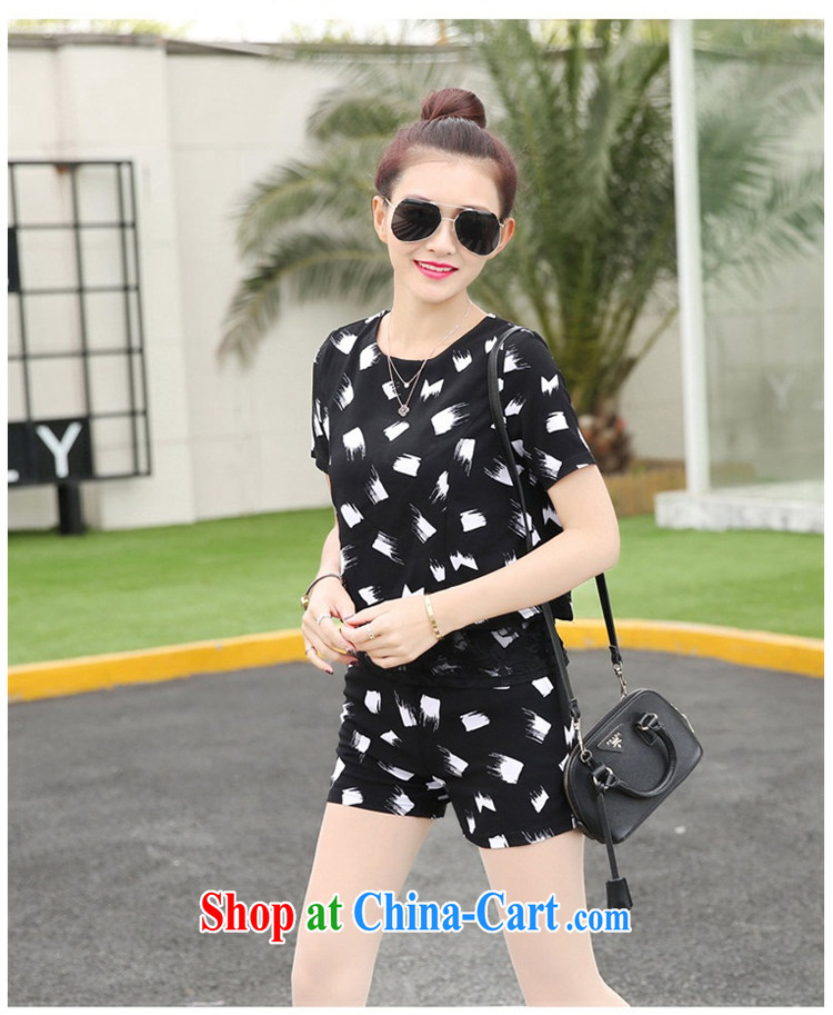Kyung-jae-hyung 2015 summer new Korean American style bar the Code women mm thick short-sleeved lace snow woven T-shirts and indeed graphics thin package girls 273 black and white streaks XXXL (155 - 168 ) jack pictures, price, brand platters! Elections are good character, the national distribution, so why buy now enjoy more preferential! Health