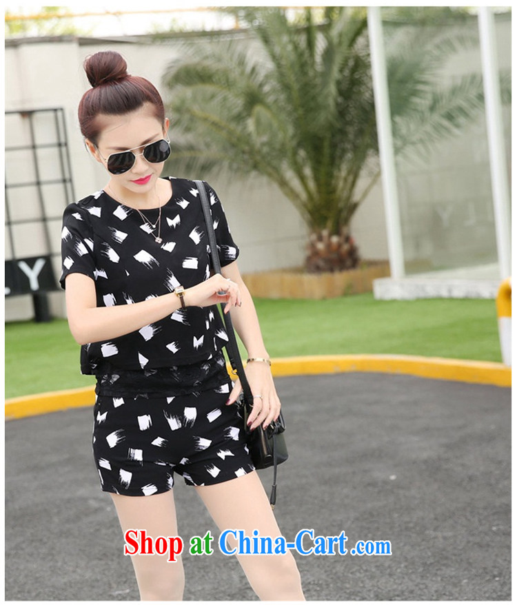 Kyung-jae-hyung 2015 summer new Korean American style bar the Code women mm thick short-sleeved lace snow woven T-shirts and indeed graphics thin package girls 273 black and white streaks XXXL (155 - 168 ) jack pictures, price, brand platters! Elections are good character, the national distribution, so why buy now enjoy more preferential! Health