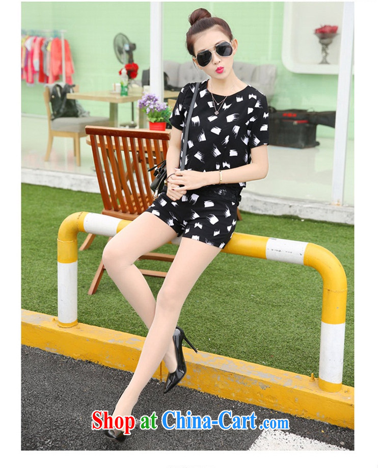 Kyung-jae-hyung 2015 summer new Korean American style bar the Code women mm thick short-sleeved lace snow woven T-shirts and indeed graphics thin package girls 273 black and white streaks XXXL (155 - 168 ) jack pictures, price, brand platters! Elections are good character, the national distribution, so why buy now enjoy more preferential! Health