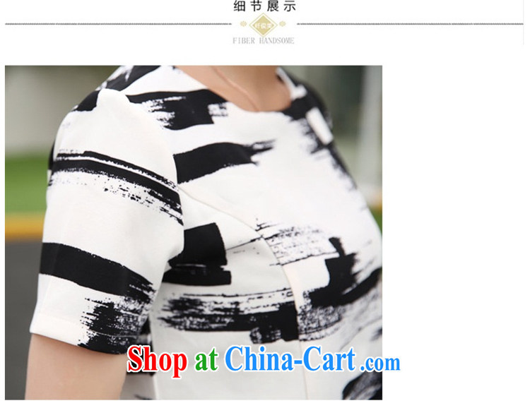 Kyung-jae-hyung 2015 summer new Korean American style bar the Code women mm thick short-sleeved lace snow woven T-shirts and indeed graphics thin package girls 273 black and white streaks XXXL (155 - 168 ) jack pictures, price, brand platters! Elections are good character, the national distribution, so why buy now enjoy more preferential! Health