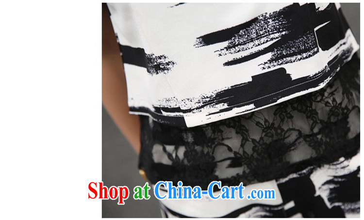 Kyung-jae-hyung 2015 summer new Korean American style bar the Code women mm thick short-sleeved lace snow woven T-shirts and indeed graphics thin package girls 273 black and white streaks XXXL (155 - 168 ) jack pictures, price, brand platters! Elections are good character, the national distribution, so why buy now enjoy more preferential! Health
