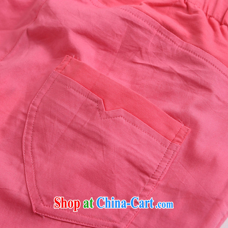 Water by 2015 summer new, larger female stretch, high waist cotton candy color 7 pants S XL 15 5141 carbon black 3XL, water itself (SHUIMIAO), shopping on the Internet