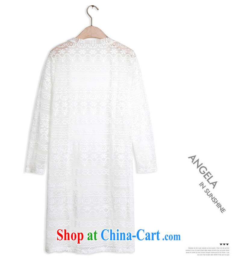 Summer 2015 new knit-lace ultra-thin cardigan girls Openwork thin coat, long air-conditioned shirts sunscreen clothing black large code XXXL pictures, price, brand platters! Elections are good character, the national distribution, so why buy now enjoy more preferential! Health