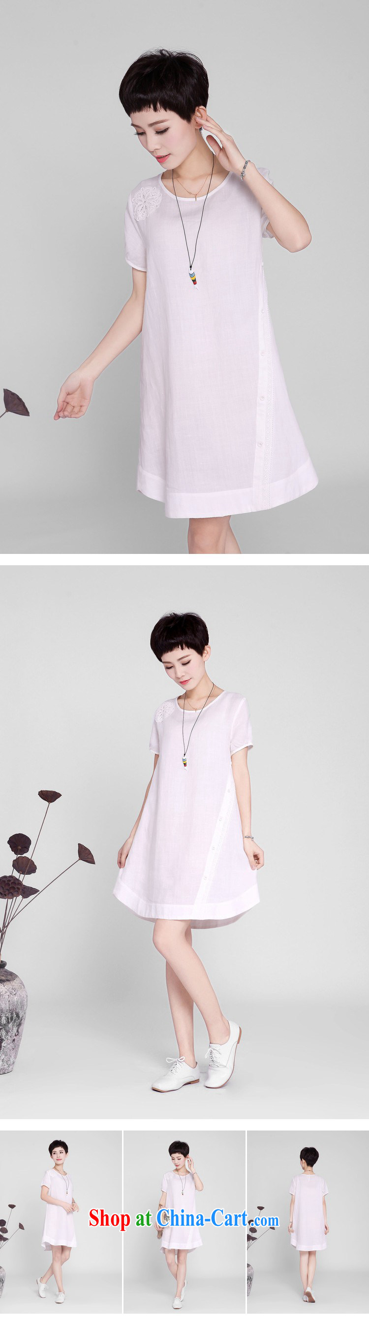 The Ju-Yee Nga 2015 summer new stylish large, female cotton the decals short-sleeve and indeed increase the cotton dress YY 281 pink XXL pictures, price, brand platters! Elections are good character, the national distribution, so why buy now enjoy more preferential! Health