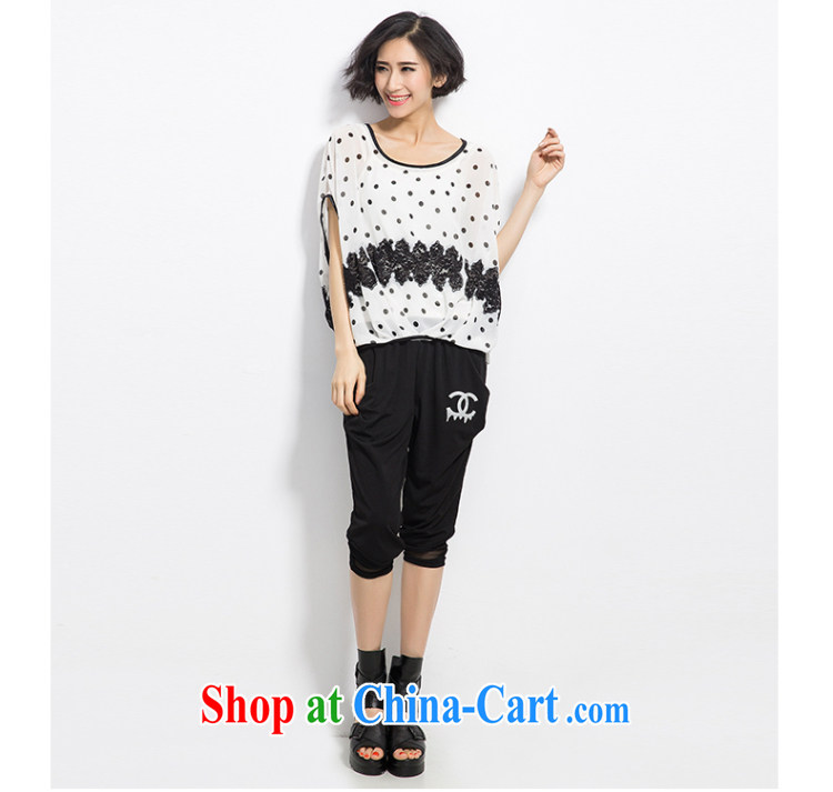 Eternal show Summer 2015 mm thick new Korean version of the greater code female wave point stitching lace computer embroidery T shirt black 2 XL pictures, price, brand platters! Elections are good character, the national distribution, so why buy now enjoy more preferential! Health