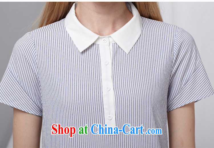 cheer for 2015 the Code women with thick MM summer new Korean streaks thick sister graphics thin short sleeved T-shirt 2780 royal blue 3 XL pictures, price, brand platters! Elections are good character, the national distribution, so why buy now enjoy more preferential! Health