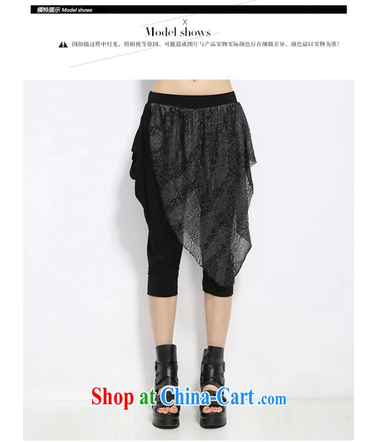 Coffee murmured the Code women 2015 summer new thick MM increase the fat loose lace graphics thin 7 pants black XXXXL pictures, price, brand platters! Elections are good character, the national distribution, so why buy now enjoy more preferential! Health