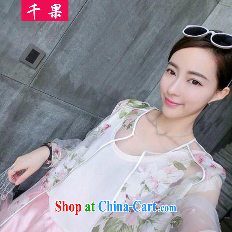 1000 fruit XL female sunscreen clothing and thick mm 2015 summer wear thick, graphics thin, long, stamp duty on long-sleeved shirts and belt transparent thin coat 363 3 XL recommendations 160 - 190 jack, 1000 fruit (QIANGUO), shopping on the Internet