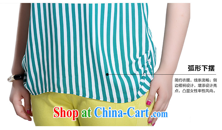 Slim LI Sau 2015 summer new, larger female knocked colored V collar graphics thin stripes on the side hem revitalization, with a short-sleeved micro and snow-woven shirts T-shirt Q 8321 black 3 XL pictures, price, brand platters! Elections are good character, the national distribution, so why buy now enjoy more preferential! Health