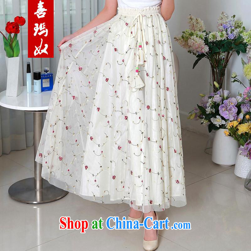 Hi Margaret slavery and obesity MM-waist graphics thin stylish stamp Korean lace waist skirt the code female Q 111,519 map color the code 3 XL - 4 XL