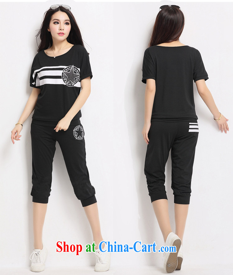 2015 new stamp the Code women mm thick uniforms female Korean Leisure package girls summer fashion loose short-sleeve 7 pants Kit female student kit black 4 XL recommendations 170 - 185 Jack pictures, price, brand platters! Elections are good character, the national distribution, so why buy now enjoy more preferential! Health