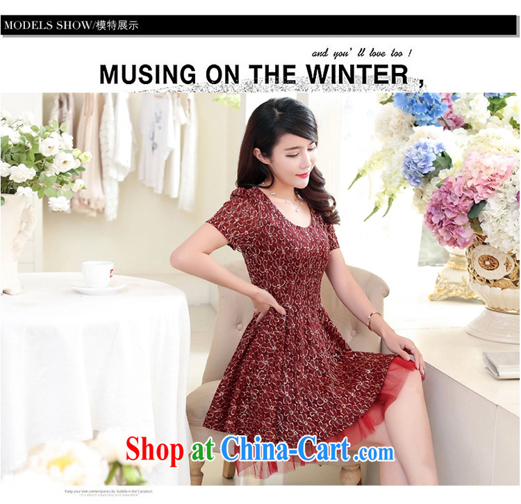 Lehman Ronnie lymalon 2015 summer new Korean version of the greater, female and FAT and FAT mm round-collar lace dress 1572 black 4XL pictures, price, brand platters! Elections are good character, the national distribution, so why buy now enjoy more preferential! Health