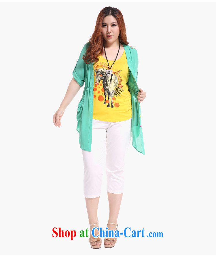Slim LI Sau 2015 summer new, larger female V activities for a lap Yi with 7 sub-cuff snow jacket woven shirts Q 3961 white XL pictures, price, brand platters! Elections are good character, the national distribution, so why buy now enjoy more preferential! Health