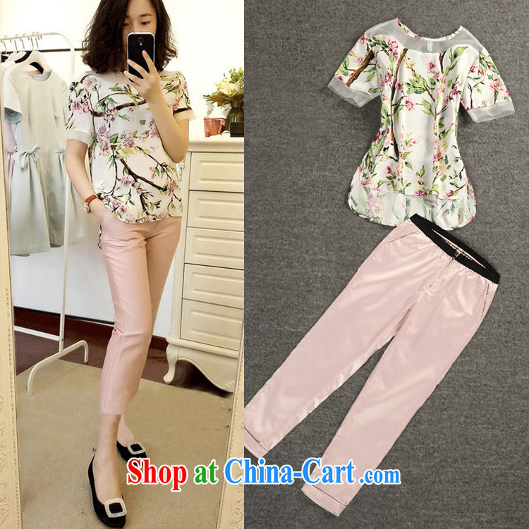 Tang year new summer silk stamp duty two-piece large, female liberal T shirt + 7 pants Map Color 1787 XL 2 135 - 145 Jack left and right pictures, price, brand platters! Elections are good character, the national distribution, so why buy now enjoy more preferential! Health
