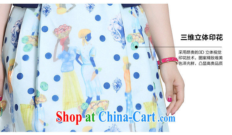 Slim LI Sau 2015 summer new, larger female Fashion Round leave of two in Europe by root pattern dresses Q 8322 black 4XL pictures, price, brand platters! Elections are good character, the national distribution, so why buy now enjoy more preferential! Health