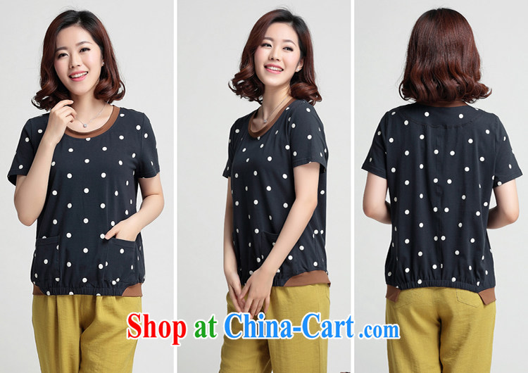 If so, older women T summer shirt MOM short-sleeve round-collar short-sleeve middle-aged female large code dot T-shirt green 3XL pictures, price, brand platters! Elections are good character, the national distribution, so why buy now enjoy more preferential! Health