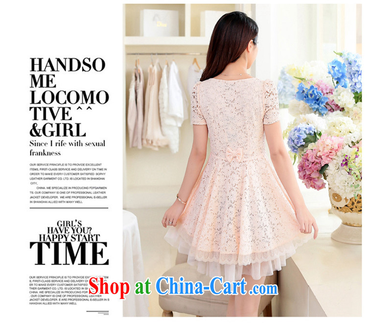 ZORMO larger female summer mm thick and fat XL lace dresses with short-sleeved Princess skirt short skirt pink 4 XL 170 - 190 Jack pictures, price, brand platters! Elections are good character, the national distribution, so why buy now enjoy more preferential! Health