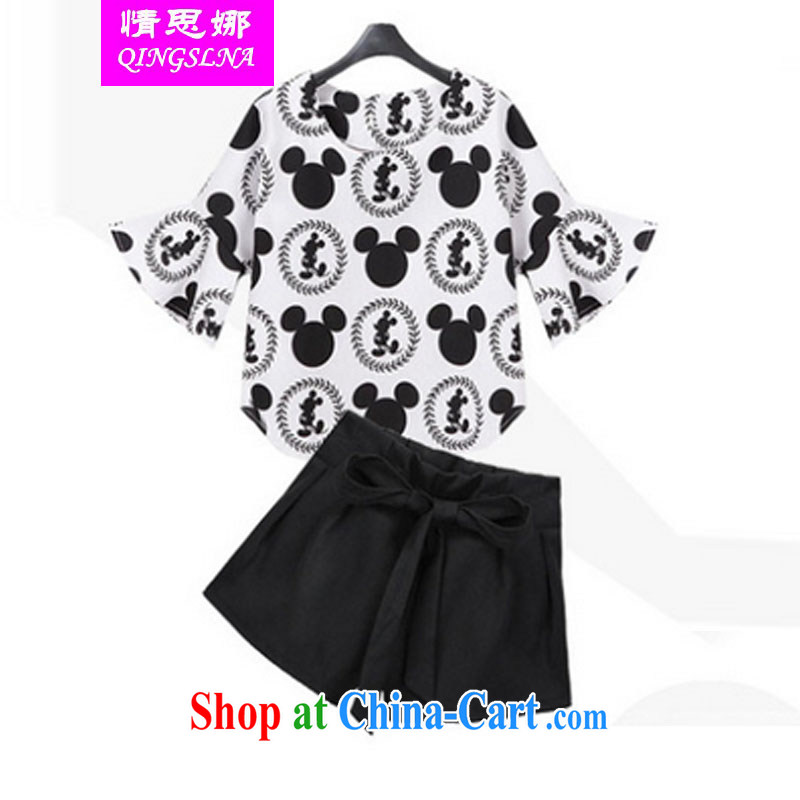 The Love Of The 2015 code female graphics thin summer wear a short-sleeved shirt T mm thick spring is the increased burden on sister shorts package picture color XXXXXL