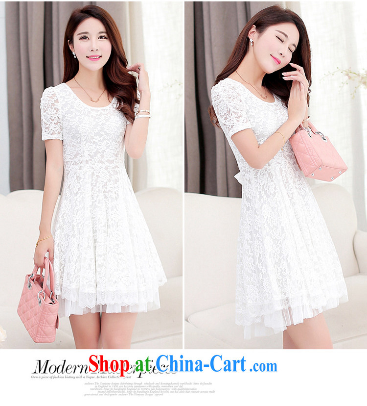 ZORMO Korean women mm thick and fat XL lace dress relaxed, with king size loose skirts white 4XL 170 - 190 Jack pictures, price, brand platters! Elections are good character, the national distribution, so why buy now enjoy more preferential! Health