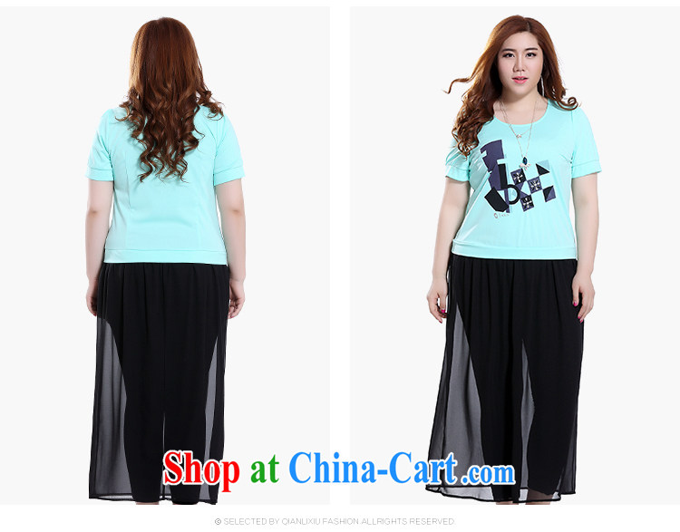 Slim Li-su 2015 summer new, larger female round-collar Korean hot pushpins Pearl T shirts stitching snow woven skirts leave two-piece dresses Q 7970 m White 2XL pictures, price, brand platters! Elections are good character, the national distribution, so why buy now enjoy more preferential! Health