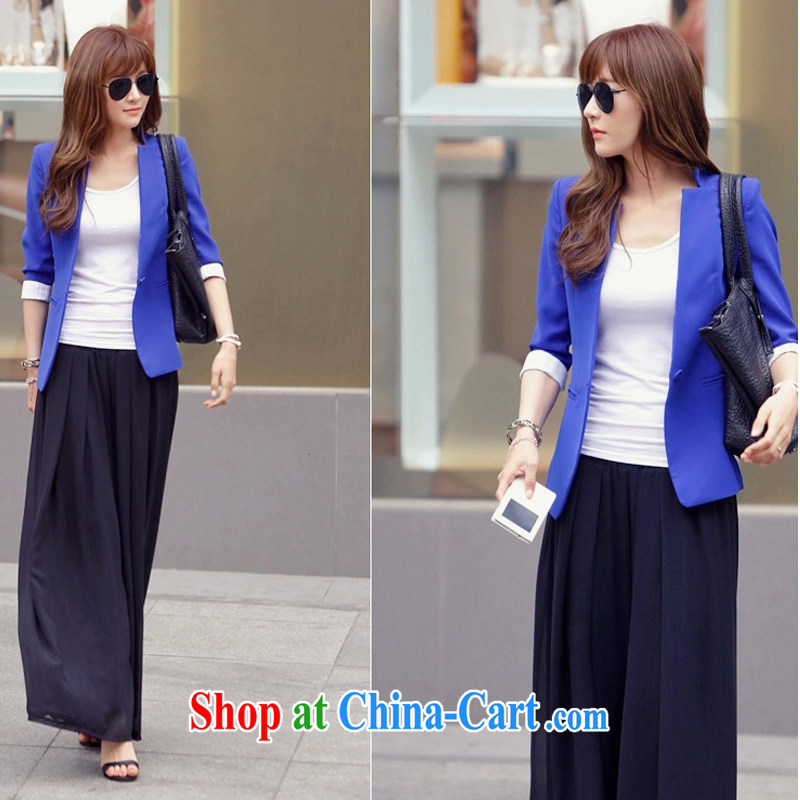 Crown Platinum 2015 Summer Snow woven Wide Leg pants and skirts trousers and indeed XL mm thick loose video Thin Black Elastic waist long pants blue XXXL, Crown Platinum, and shopping on the Internet